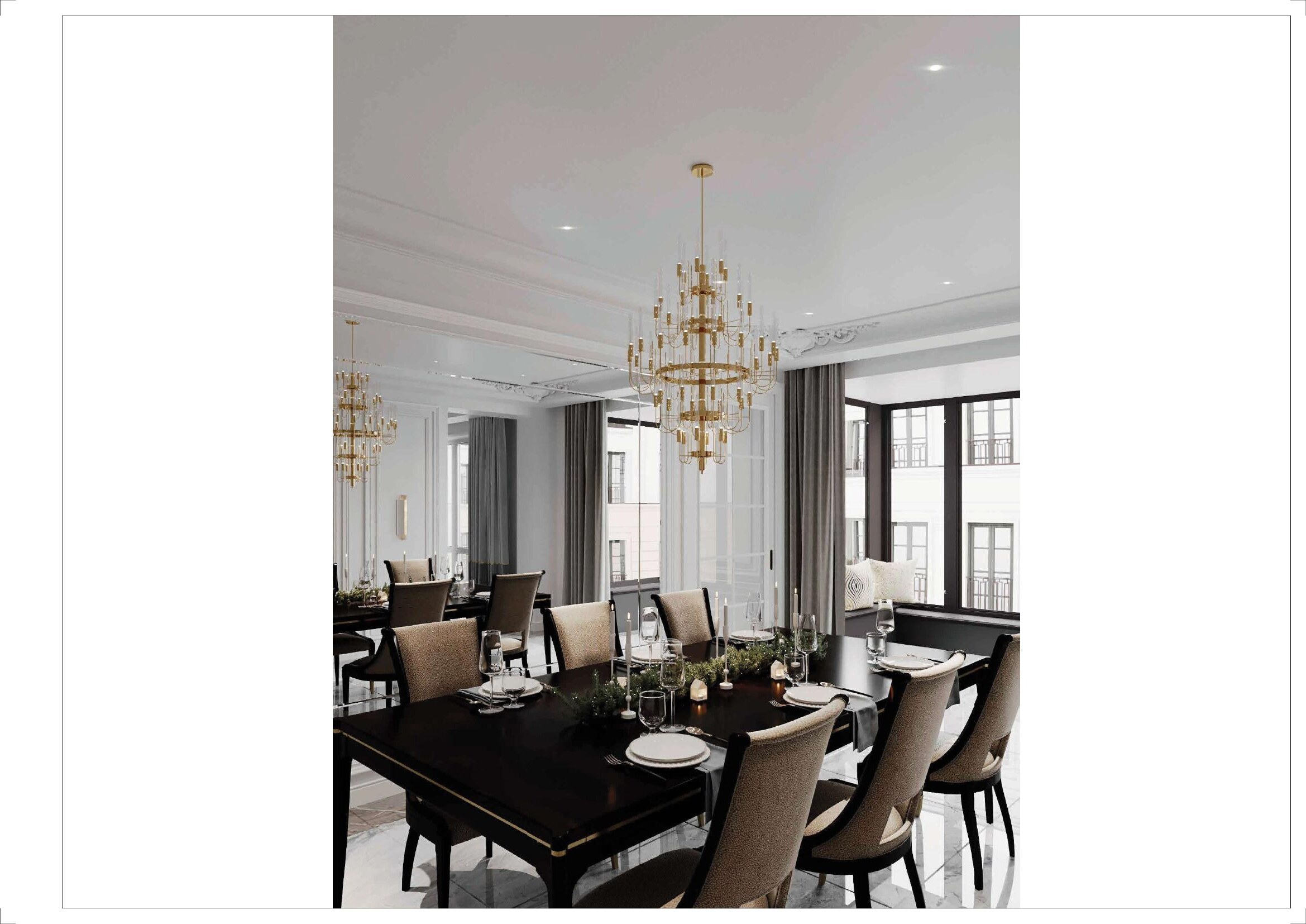 Appartement Luxe Paris — salle à manger sur-mesure